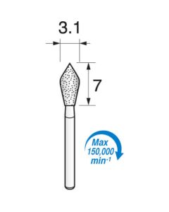 เพชร DE แกน 1.6 (จุดเพชร FG)