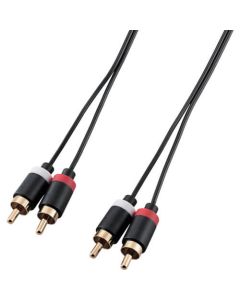 สาย AUDIO (RCA x 2) สีดำ 1.0 ม