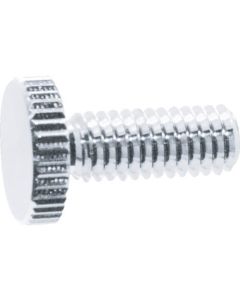 สกรูเครื่องตกแต่งแบนหัวต่ำ Knurl แนวตั้ง M6 Φ12 L25 1 ชิ้น