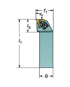 CoroTurn RC Shank Bit สำหรับปลายด้านลบ