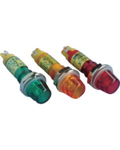 กันน้ำและกันหยดน้ำ (IP65) ไฟแสดงสถานะ LED สว่างเป็นพิเศษ DUL-7H-IP สีส้ม φ7