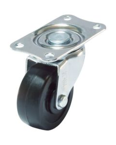 Plate Type Caster E Series (rubber wheel)