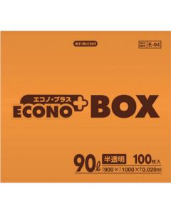 E-94 Econo Plus BOX 90L โปร่งแสง (100 แผ่น)