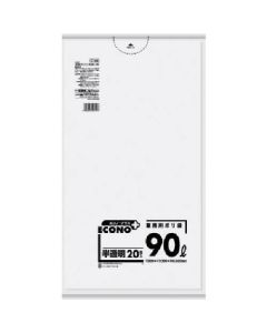 E-99 Econo Plus 90L โปร่งแสง 20 ชิ้น