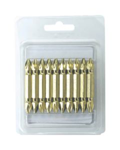 Plus Screw Driver Bit Double-head Shank 6.35mm Groove 9mm 10pcs.Set 1ชุด