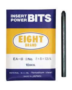 Plus Screw Driver Bit Single-head Shank 8mm Non-groove Set 1ชุด