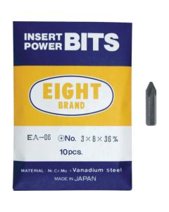 Plus Screw Driver Bit Single-head Shank 8mm Non-groove Set 1ชุด