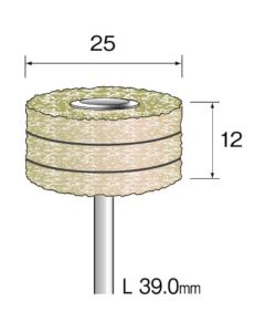 เครื่องขัดดีไลท์ ลามิเนต #240 φ25 (3 ชิ้น)