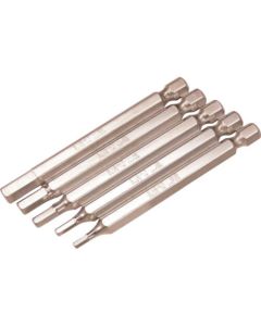 Hexagon Bit Shank 6.35mm Groove 9mm 1pc 1เส้น