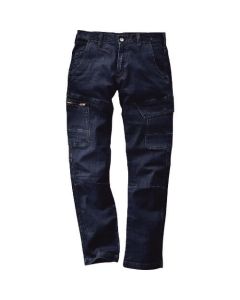 ผ้ายีนส์ยืดคาร์โก้ Indigo ไซส์ M