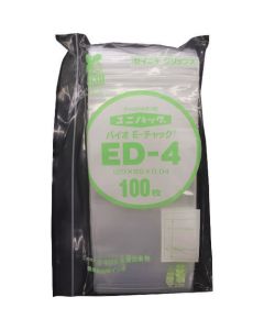 สินค้ามาตรฐานซิป "Unipack" bio E (ถุงพลาสติกมีซิป) ED-4 120 x 85 x 0.04