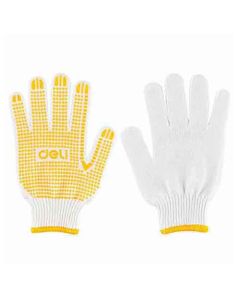 ถุงมือถักลายจุด PVC EDL521021L