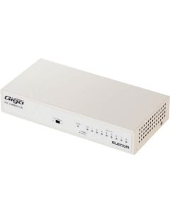 Elecom 1000BASE-T สวิตชิ่งฮับ 8 พอร์ตพลังงานในตัวรุ่นสีขาว