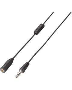 Extension cable/for Headset/3.5mm stereo miniplug/3.0m/volume control/Black 1เส้น