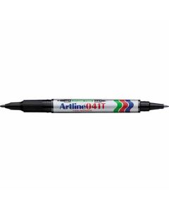 ปากกาเคมี Artline 041T (0.4mm & 1.0mm) 2 หัว Black