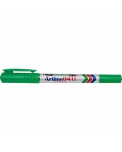 ปากกาเคมี Artline 041T (0.4mm & 1.0mm) 2 หัว Green