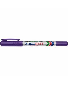 ปากกาเคมี Artline 041T (0.4mm & 1.0mm) 2 หัว Purple