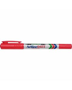 ปากกาเคมี Artline 041T (0.4mm & 1.0mm) 2 หัว Red