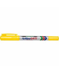 ปากกาเคมี Artline 041T (0.4mm & 1.0mm) 2 หัว Yellow