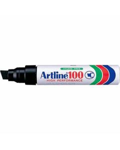 ปากกาเคมี Artline 100 (7.5 - 12.0mm) หัวตัด Black