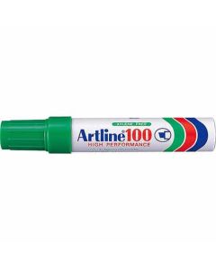 ปากกาเคมี Artline 100 (7.5 - 12.0mm) หัวตัด Green