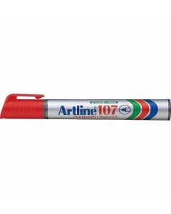 ปากกาเคมี Artline 107 (1.5mm) หัวกลม Red