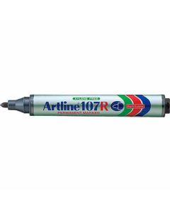 ปากกาเคมีเติมหมึกได้ Artline 107R (1.5mm) หัวกลม Black