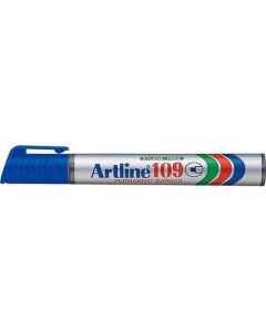 ปากกาเคมี Artline 109 (2.0 - 5.0mm) หัวตัด Blue