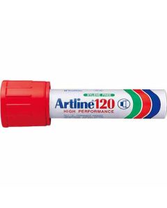 ปากกาเคมี Artline 120 (20.0mm) หัวตัด Red