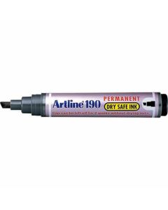 ปากกาเคมี Artline 190 (2.0 - 5.0mm) หัวตัด Black