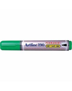 ปากกาเคมี Artline 190 (2.0 - 5.0mm) หัวตัด Green