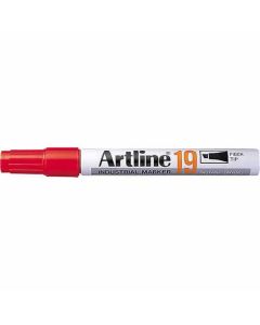 ปากกาอุตสาหกรรม Artline EK-19 (2.0 - 5.0mm) หัวตัด Red