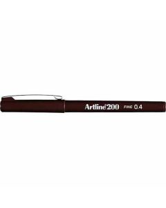 ปากกาหัวสักหลาด Artline 200N (0.4mm) Dark Brown