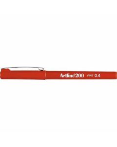 ปากกาหัวสักหลาด Artline 200N (0.4mm) Dark Red