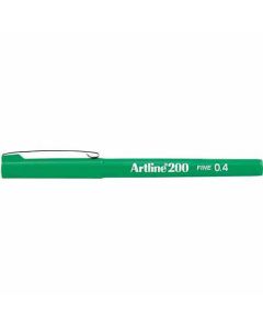 ปากกาหัวสักหลาด Artline 200N (0.4mm) Green