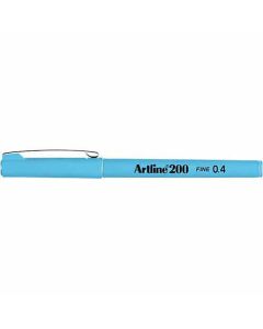 ปากกาหัวสักหลาด Artline 200N (0.4mm) Light Blue