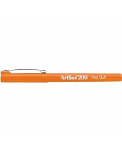 ปากกาหัวสักหลาด Artline 200N (0.4mm) Orange