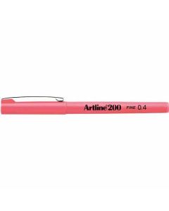 ปากกาหัวสักหลาด Artline 200N (0.4mm) Pink