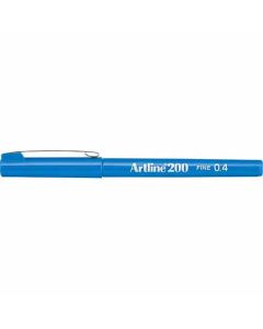 ปากกาหัวสักหลาด Artline 200N (0.4mm) Royal Blue (Glossy Black Body)