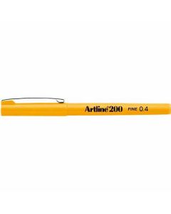 ปากกาหัวสักหลาด Artline 200N (0.4mm) Yellow