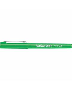 ปากกาหัวสักหลาด Artline 200N (0.4mm) Yellow Green (Glossy Black Body)