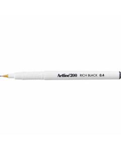 ปากกาหัวสักหลาด Artline 200NR (0.4mm) Rich Black