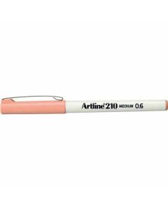 ปากกาหัวไฟเบอร์ Artline 210N (0.6mm) Apricot