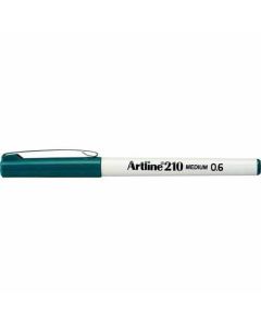 ปากกาหัวไฟเบอร์ Artline 210N (0.6mm) Dark Green