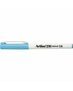 ปากกาหัวไฟเบอร์ Artline 210N (0.6mm) Light Blue