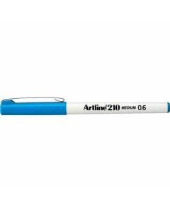 ปากกาหัวไฟเบอร์ Artline 210N (0.6mm) Sky Blue