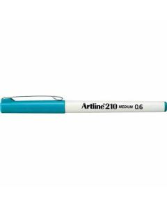 ปากกาหัวไฟเบอร์ Artline 210N (0.6mm) Turqoise
