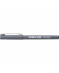 ปากกาหัวไฟเบอร์ Artline 220N (0.2mm) Grey