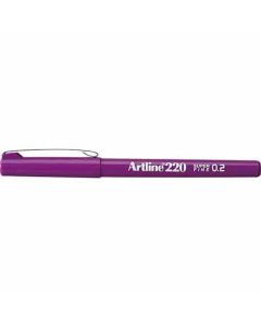 ปากกาหัวไฟเบอร์ Artline 220N (0.2mm) Magenta
