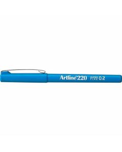 ปากกาหัวไฟเบอร์ Artline 220N (0.2mm) Sky Blue
